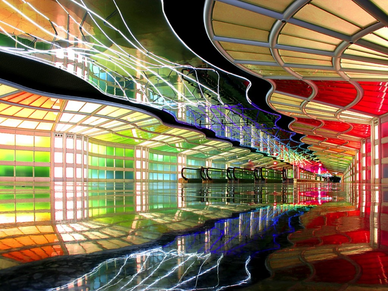 Illustration for article titled 7 Pieces of Freaky Airport Art That Defy Explanation